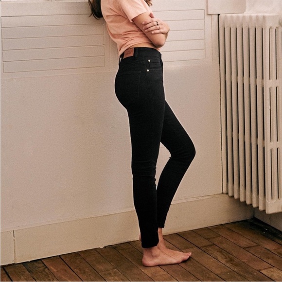 Sezane denim perfect slim black skinny jeans size 24 - Picture 8 of 8